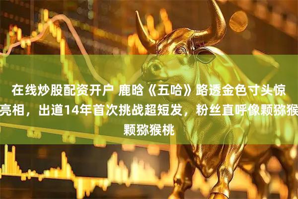 在线炒股配资开户 鹿晗《五哈》路透金色寸头惊艳亮相，出道14年首次挑战超短发，粉丝直呼像颗猕猴桃